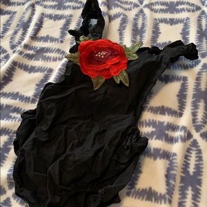 Little Black Baby Romper